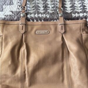 Coach Brown Leather Tote Bag